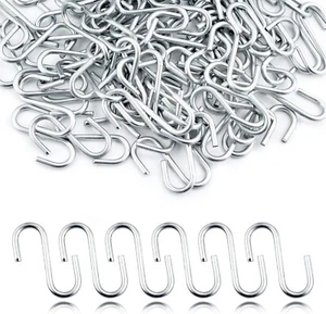 95 pcs Stainless Steel 1 Inch S Hooks Connectors S-shaped Hook, Net Equipment - Picture 1 of 4