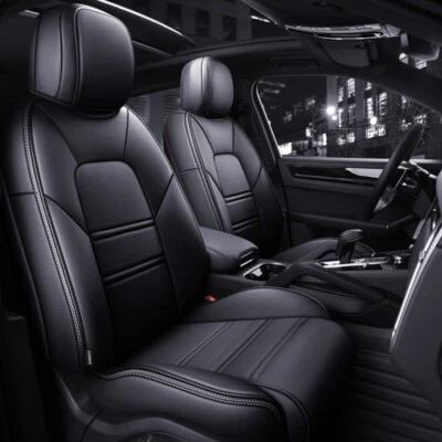 适用于 2005 - 2023 PORSCHE CAYENNE EV MOTOPTES 定制汽车皮革座垫防水 — 第 1/4 张图片