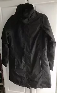 Women's Waterproof Insulated Jacket Black NWT UK10 - Picture 1 of 21