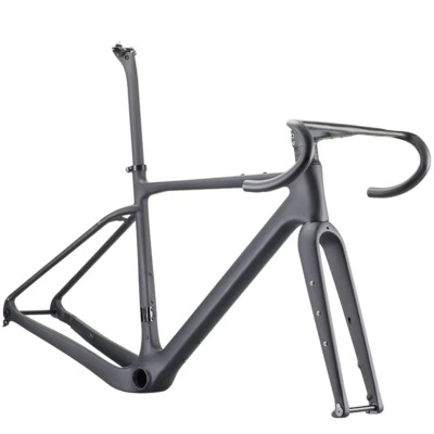 AIRWOLF 700*45c quadro de cascalho de carbono cabo totalmente escondido bicicleta de estrada bicicleta de turismo - Imagem 1 de 4