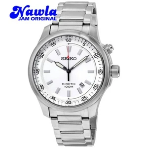 Nuovissimo Seiko Kinetic SKA683P1 quadrante bianco indicatore di potenza 5M82 - Foto 1 di 5