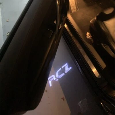 For Peugeot RCZ 2pc Car Interior LED Door logo projector light Ghost Shadow lamp Foto 1 de 4