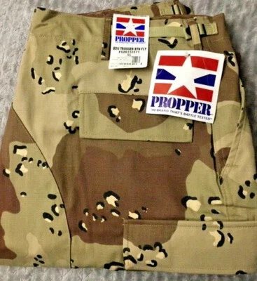 Propper BDU Tactical Military Pants Camo F520112271 Button Fly, Adjustable Waist - Image 1 of 4