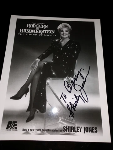 Rodgers & Hammerstein sound of movies SHIRLEY JONES SIGNED  AUTOGRAPH 8x10 Cover