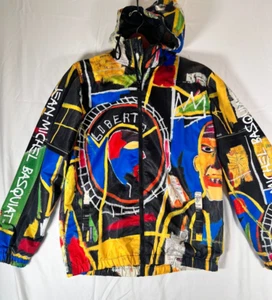 Jean-Michel Basquiat Men's ‘Members Only Windbreaker Jacket Sz S Multicolor - Picture 1 of 20