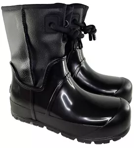 UGG Raincloud Lace Waterproof Wool Lined Rain Boots, Women US 10/ EUR 41 - NEW - Picture 1 of 10