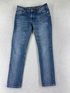 Cesttoi Pants Womens 5 Blue Denim Jeans Straight Leg Cotton Blend Low 26x27 - Picture 1 of 17