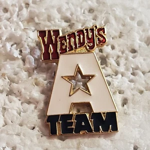 De Colección Wendys Big A Equipo Logo Empleado Esmalte Sombrero Solapa Prendedor Comida Rápida Restaurante - Imagen 1 de 4