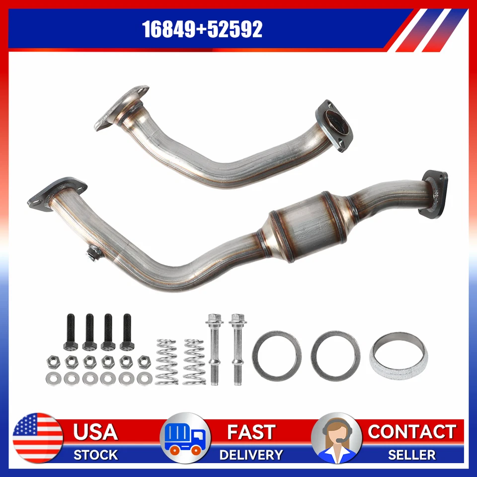 Fits 2013 TO 2018 Toyota Rav4 2.5L Front Pipe & Rear Catalytic Converter Foto 1 de 4