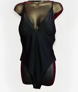 #8618 CUPSHE WOMENS BLACK ONE PIECE BATHING SUIT SIZE XL - Picture 1 of 9