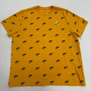 Nike Air Jordan Calce Estándar Para Hombre Amarillo y Negro Cuello Redondo Camiseta Talla XXL - Imagen 1 de 6