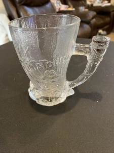 RocDonald Flintstones Tazza McDonalds Vintage Vetro Mammut 1993~Nuova - Foto 1 di 3