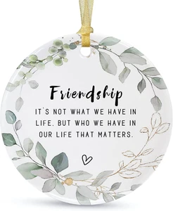 Best Friend Christmas Ornaments Gift 2025, Friendship Ornaments, Besties Forever - Picture 1 of 12