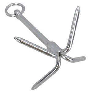 Grapnel Hook Anchor 240mm Grappling 316 Stainless steel Marine Grade - Picture 1 of 6