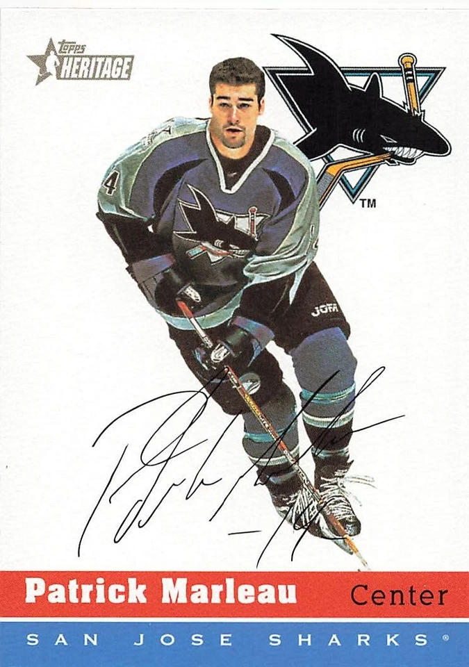 PATRICK MARLEAU 2000-01 TOPPS HERITAGE HOCKEY #153 - Image 1 of 2