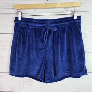 Tart Intimates Blue Velvet Pajama Lounge Shorts Womens Medium Casual Stretch - Picture 1 of 8