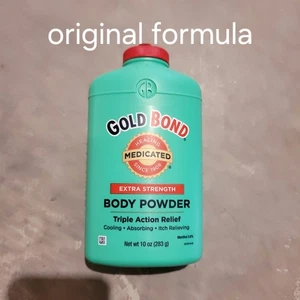 Gold Bond Body Powder Medicated 10 Oz W/ TALC Extra Strength Green Bottle SEALED - Picture 1 of 2