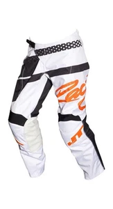 NEW! JT Racing-USA Flex Hi Lo Pants, White Orange Black 32" - Picture 1 of 1