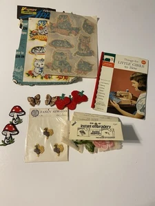 Lote De Adorables Apliques Gatito Años 50’s Parches Bordados Niñas Pequeñas Costura - Imagen 1 de 7