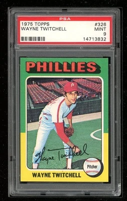1975 Topps #326 Wayne Twitchell PSA 9 - Image 1 of 2