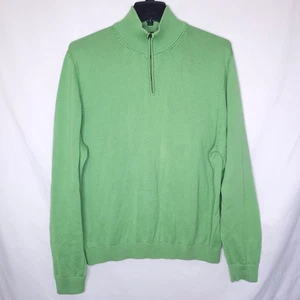 Brooks Brothers Pullover Herren XL Grün 1/4 Zip Pima Baumwolle - Bild 1 von 11