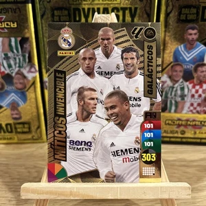 Panini Adrenalyn XL Invincible Galactico Real Madrid Beckham Figo Zidane Ronaldo - Picture 1 of 1
