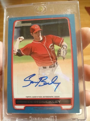 2012 Bowman #BPA-SB Sean Buckley Prospect Autographs Blue/500 stocking stuffer - Image 1 of 2