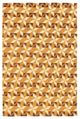 Vintage Hand Woven Traditional Kilim Rug 3'9" x 5'9" Oriental Wool Carpet - Image 1 of 4