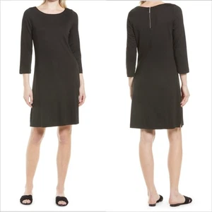 Tommy Bahama drapiertes Ponte Kleid Gr. Small NEU 3/4 Arm schwarz Tencel Modal - Bild 1 von 6