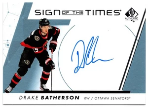 2023-24 UD SP Auténtico 2022-23 Sign Of The Times DRAKE BATHERSON #SOTT-DB Automático - Imagen 1 de 1