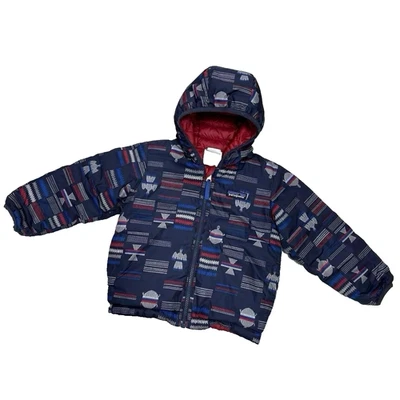 Chaqueta de Plumón Patagonia Patrón Geométrico Reversible 3T Foto 1 de 4