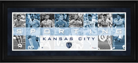 Sporting Kansas City Framed 10x30 Player Panoramic Collage Cover