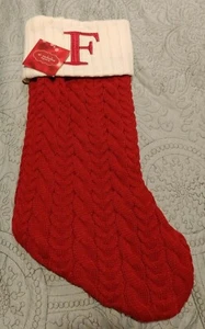 NUEVAS Medias de Navidad Tejidas Cuadradas San Nicolás F, H, N, T Rojo -757 - Imagen 1 de 14