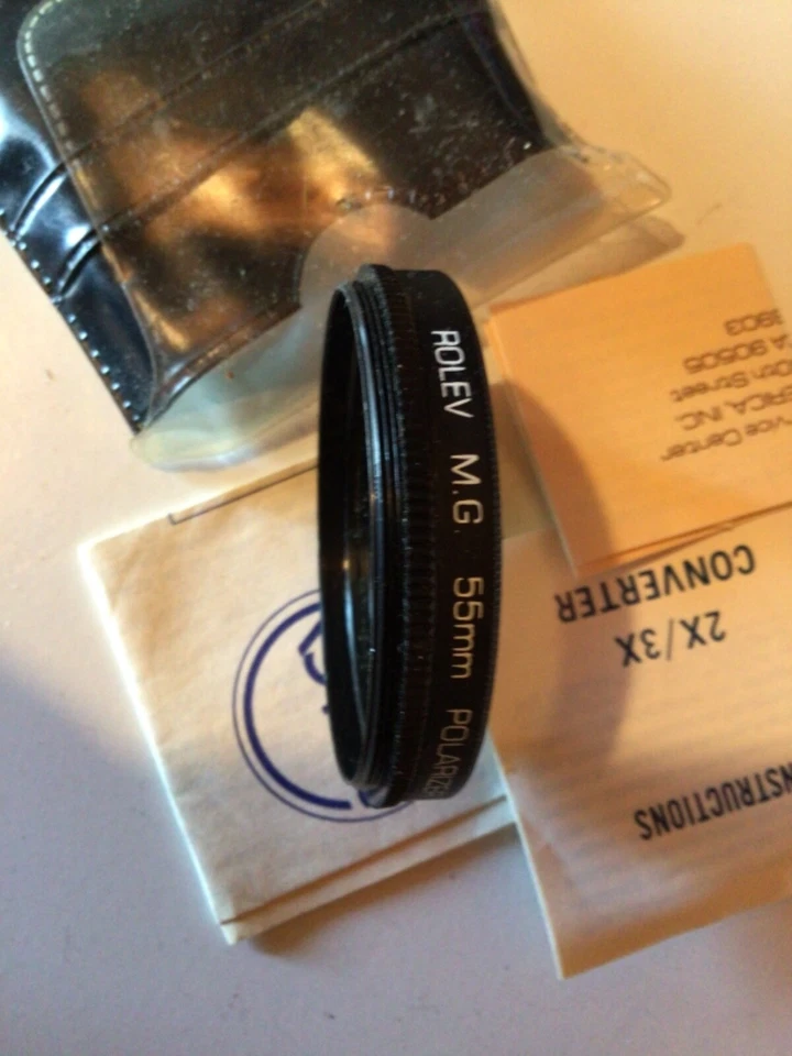 ROLEV MG  55mm polarizer FILTER w/case - Image 1 of 1