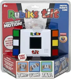 Rubik's Tilt Mind Electronic Handheld Video Twist Puzzle Game Fun For Children - Picture 1 of 8