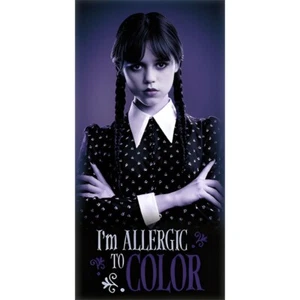 Wednesday Bath Beach Towel - 140 x 70 cm 100% COTTON- Addams Family - Picture 1 of 1