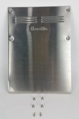 Parte de máquina de café espresso BREVILLE 800ESXL cubierta trasera de acero inoxidable + 6 tornillos Foto 1 de 4