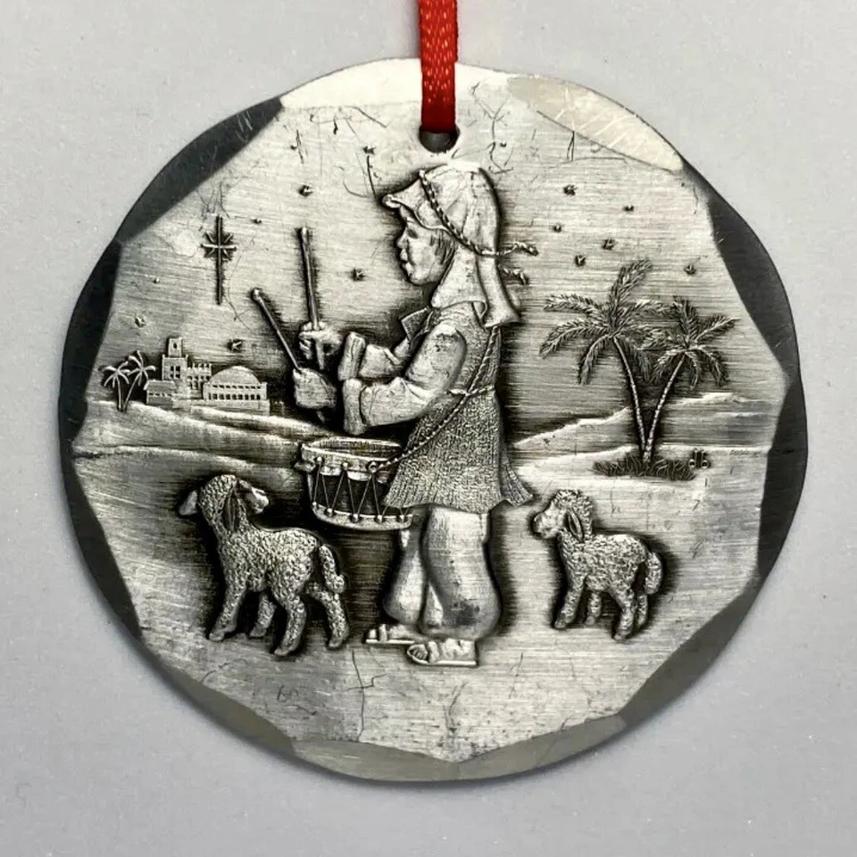 WENDELL AUGUST FORGE Vintage Años 90 1997 Aluminio Adorno de Navidad (Batería) Foto 1 de 4