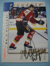 1997-98 Pinnacle (Be A Player) Authentic "Autographed" SP # 216 Chris Dingman!