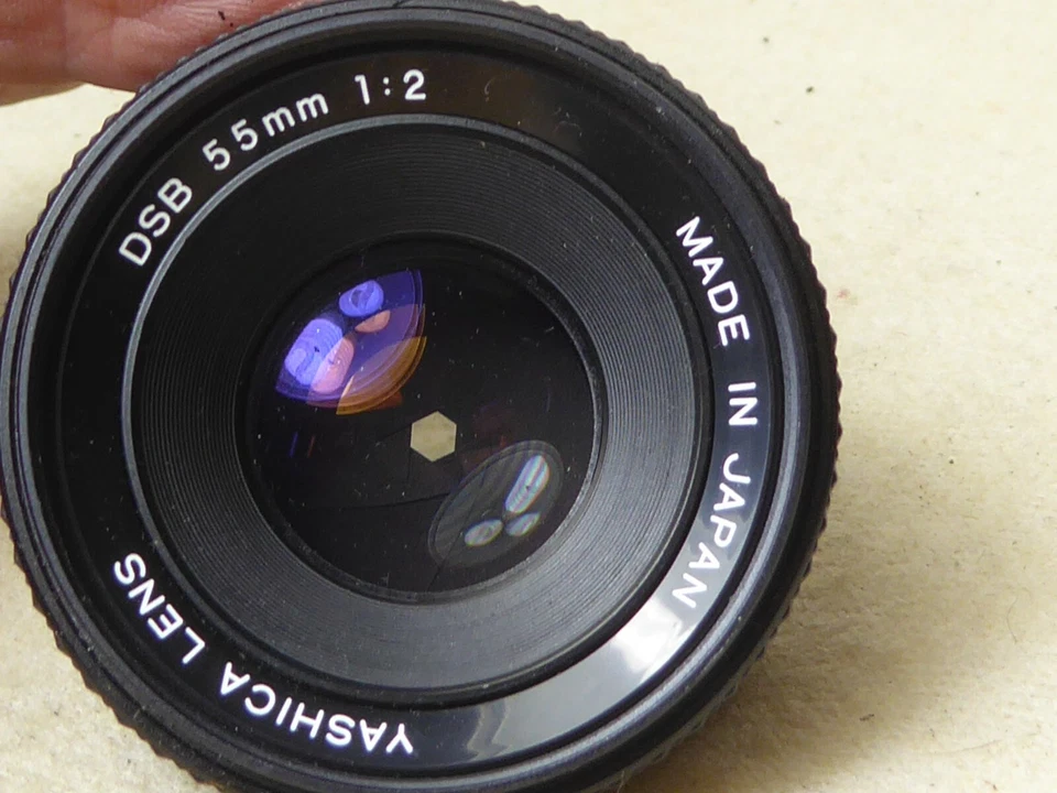 YASHICA DSB 55mm f/2 C/Y Mount Prime Camera Lens -contax yashica mount optics ok - Image 1 of 4