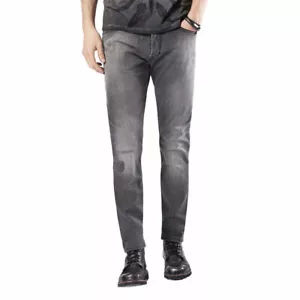 Pantalones de mezclilla DIESEL ajustados TEPPHAR 0674U para hombre pierna de zanahoria elásticos desgastados - Imagen 1 de 5