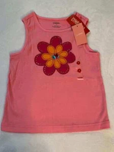 Gymboree Spring Sparkle Flower Gem Sleeveless Top Pink NWT Girls 7 or 8 - Picture 1 of 3