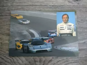 Jean-Louis Schlesser Sauber Mercedes C9 Postcard Post Card Photo 1989-1990 - Picture 1 of 1