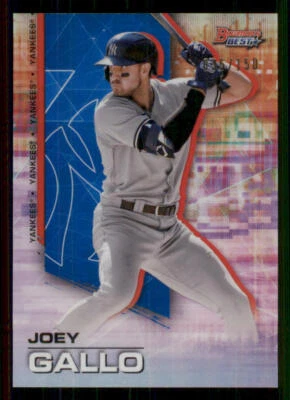 2021 Bowman's Best Blue Refractors #82 Joey Gallo /150 - Image 1 of 2
