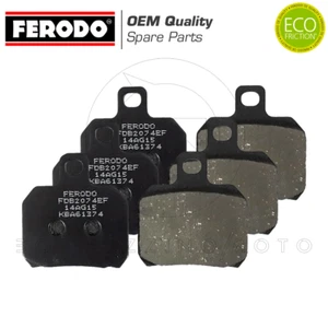 KIT COMPLETO PASTIGLIE FRENO FERODO PIAGGIO BEVERLY TOURER 400 2008 2009 2010 - Foto 1 di 3