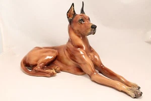 Gort große Bone China Deutsche Dogge "Champion" Figur 14" - Bild 1 von 12