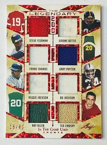 2022 Leaf ITG Yzerman Bettis Thomas Payton Jackson Jackson Allen Lindsay 15/45 - Picture 1 of 2
