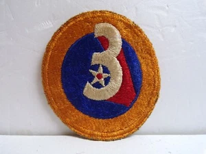WW2 U S Army 3rd Air Force Cut Edge Shoulder Patch. Original - Picture 1 of 2
