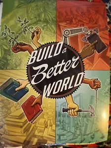 build a better world 2017 Bibliothek Poster 23” X 17”. - Bild 1 von 6