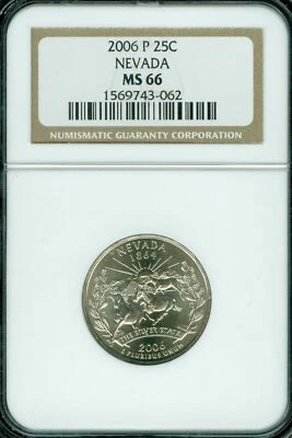 2006 P NEVADA QUARTER NGC MS66 BUSINESS STRIKE  * - Image 1 of 2